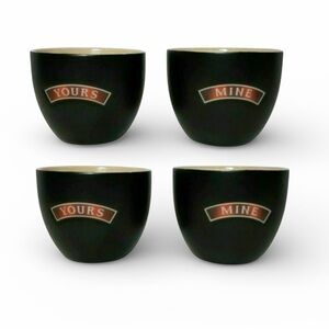Bailey’s Irish Cream Yours and Wine Cup Set of 4(NWOT)